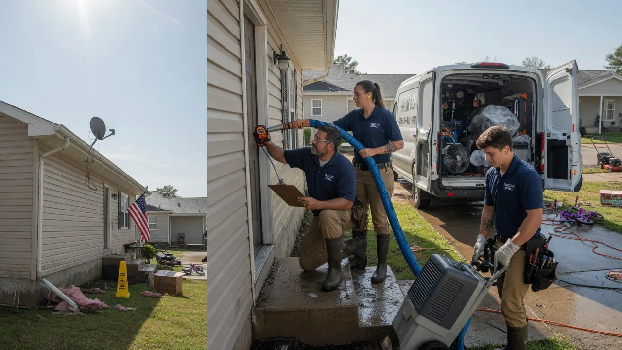 Ceiling Water Damage Restoration in Orestes, IN near me